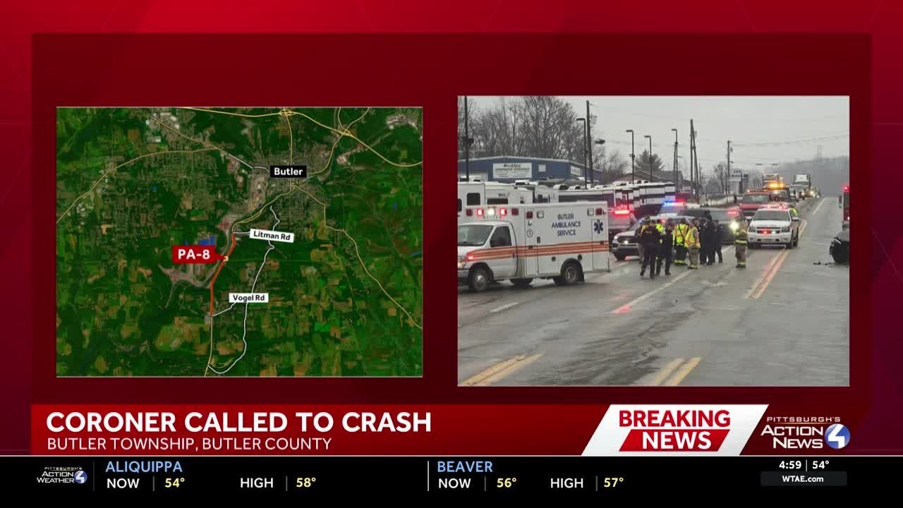 Coroner called to crash in Butler County; Road since reopened