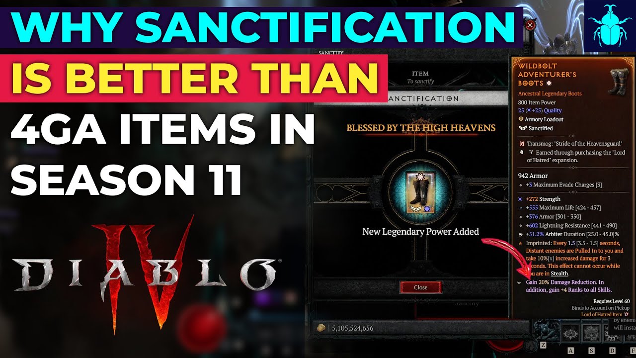 Diablo 4 Season 11: Why Sanctification Is BETTER Than 4GA Items