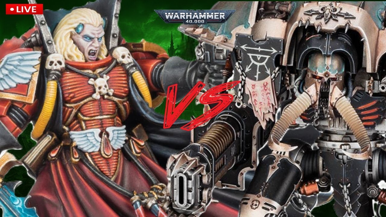 🩸Blood Angels (RCO) vs  ☠︎Chaos Knights (Infernal Lance)! Warhammer 40k Tabletop Simulator (TTS)!