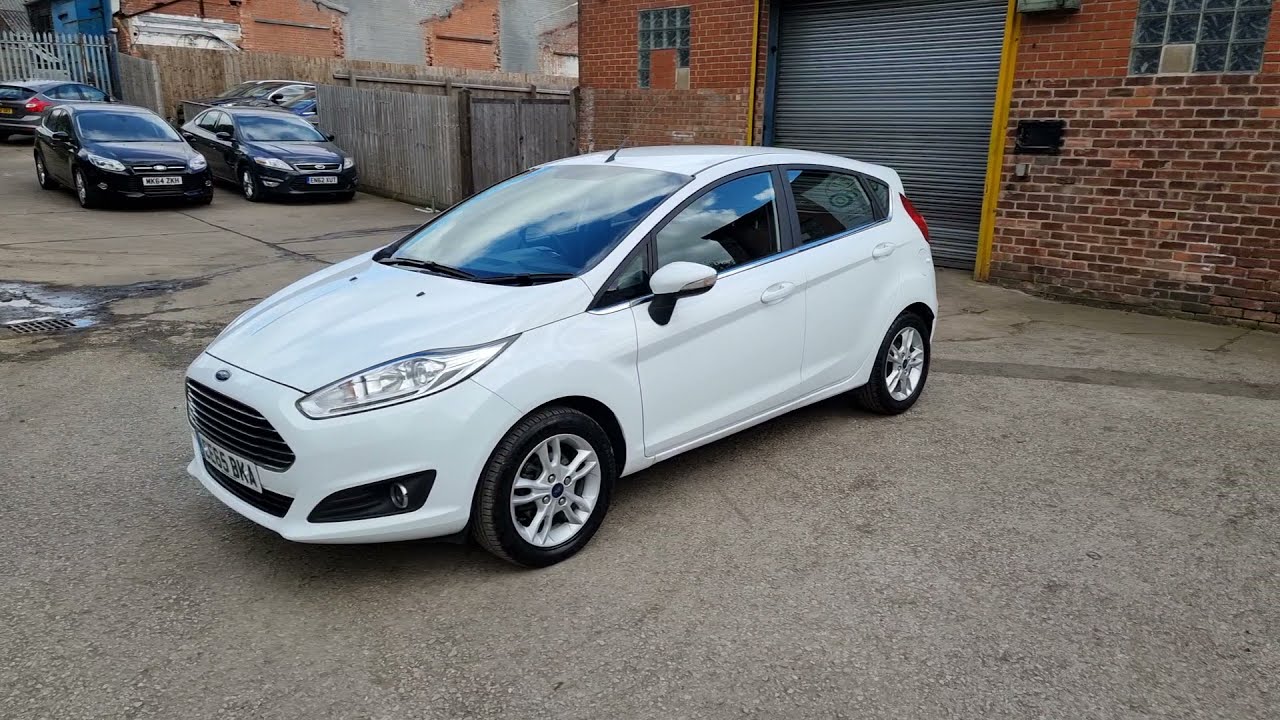 FORD FIESTA 1.0 T EcoBoost Zetec 5dr Manual Petrol Hatchback White CE65BKA 37,261 miles £6,695