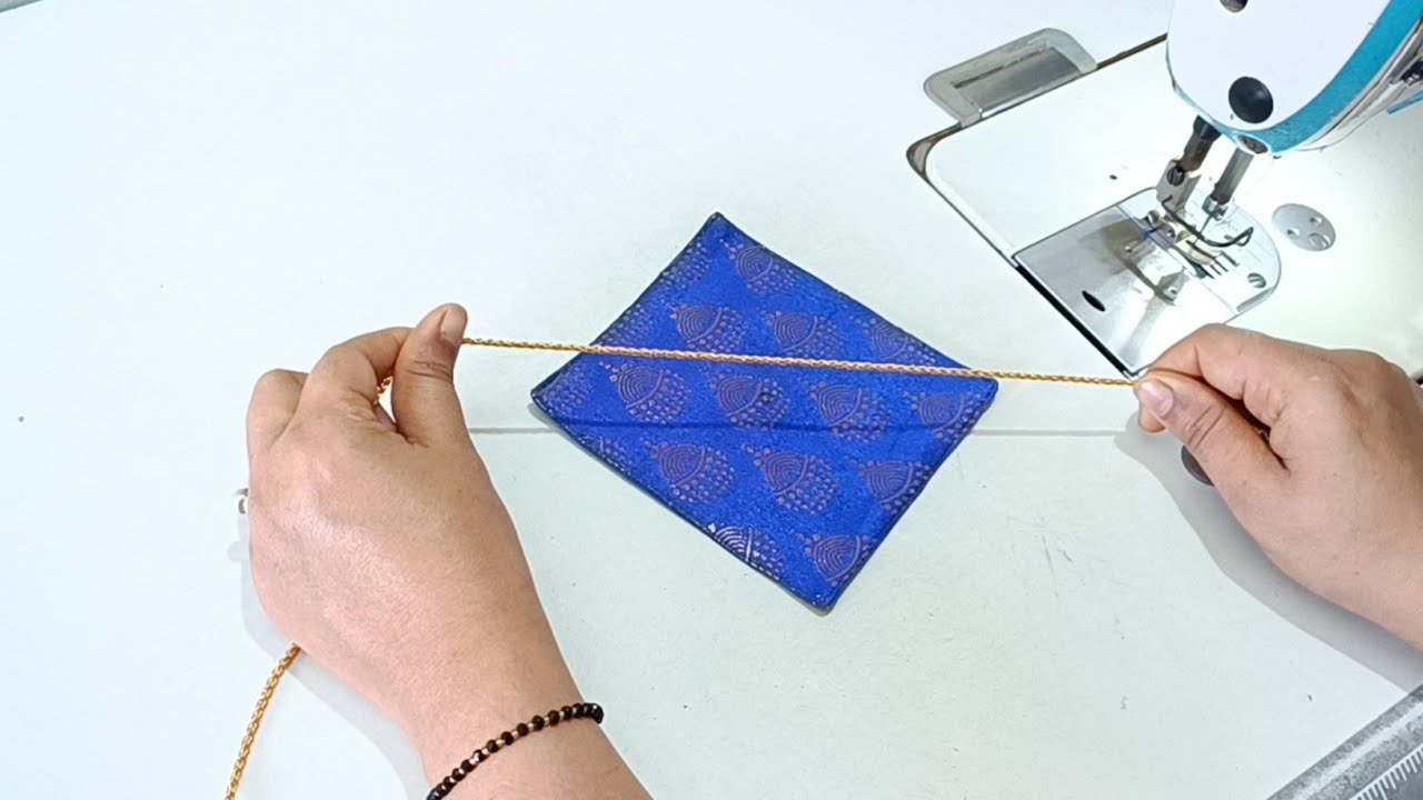 Very Simple and Easy Fabric Latkan tutorial || how to make fabric flower latkan || #mandeepdesigns