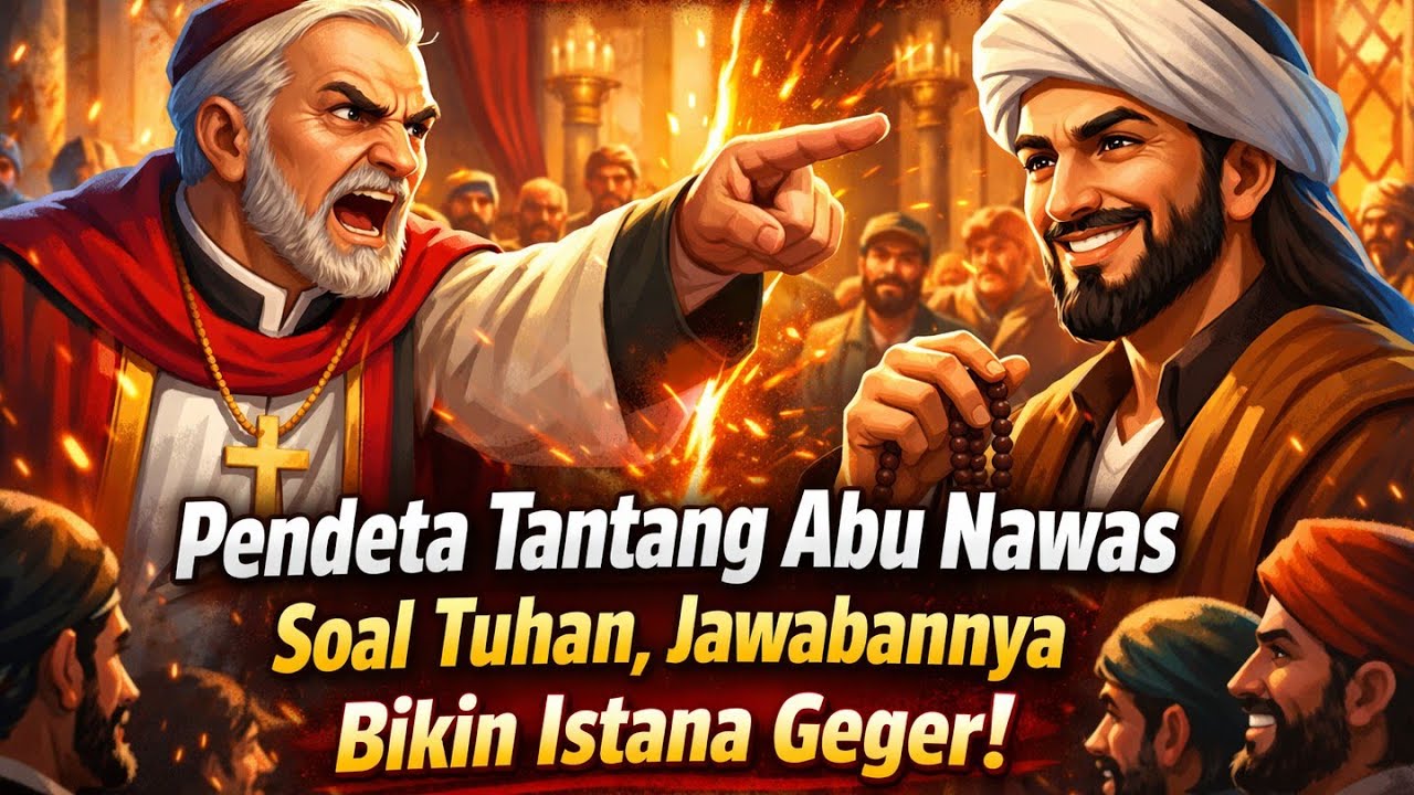 DEBAT PANAS‼️ Pendeta Tantang Abu Nawas Soal Tuhan, Jawabannya Bikin Istana Geger!