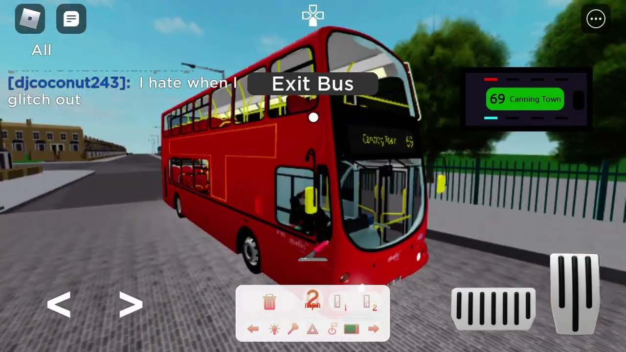 ROBLOX | London & East | Route 69 to Canning Town | (Gamepass)Wright Gemini 1 B7TL
