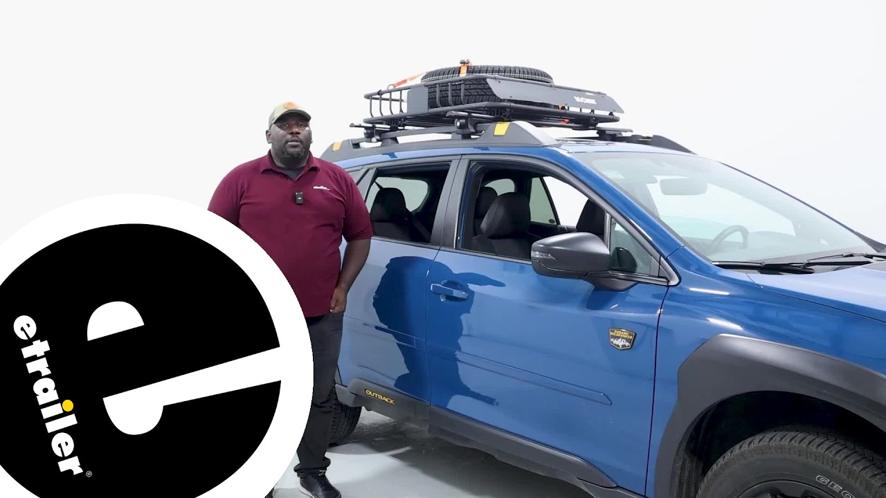 etrailer | Test Fitting the Curt Roof Mounted Cargo Basket - 2024 Subaru Outback Wagon