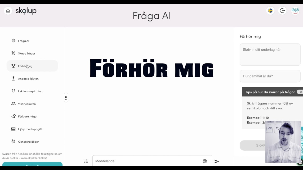 Kort genomgång av Skolup AI