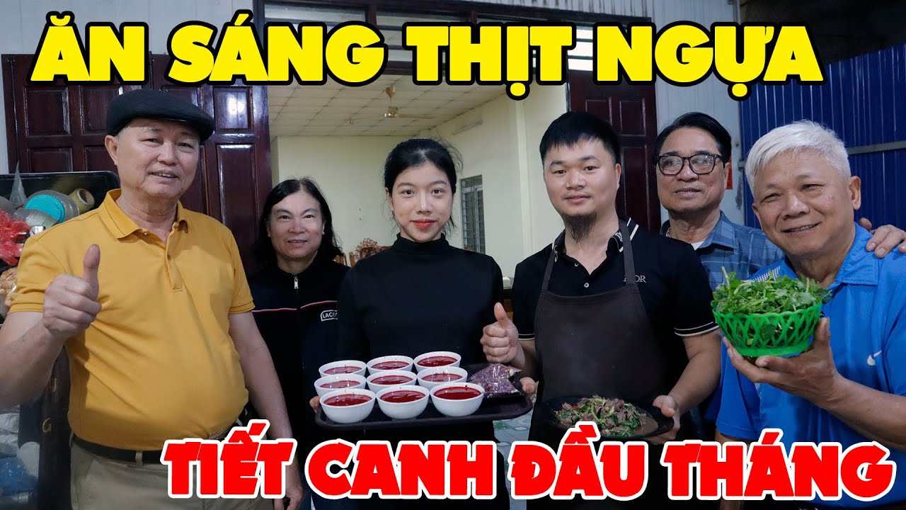 VỀ QUÊ ĂN SÁNG THỊT NGỰA ✦ TIẾT CANH ĐẦU THÁNG • Ngao Du Cùng Các Bạn Già