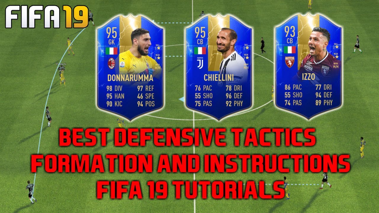 BEST DEFENSIVE TACTICS, FORMATION AND INSTRUCTIONS - FIFA 19 TUTORIAL!