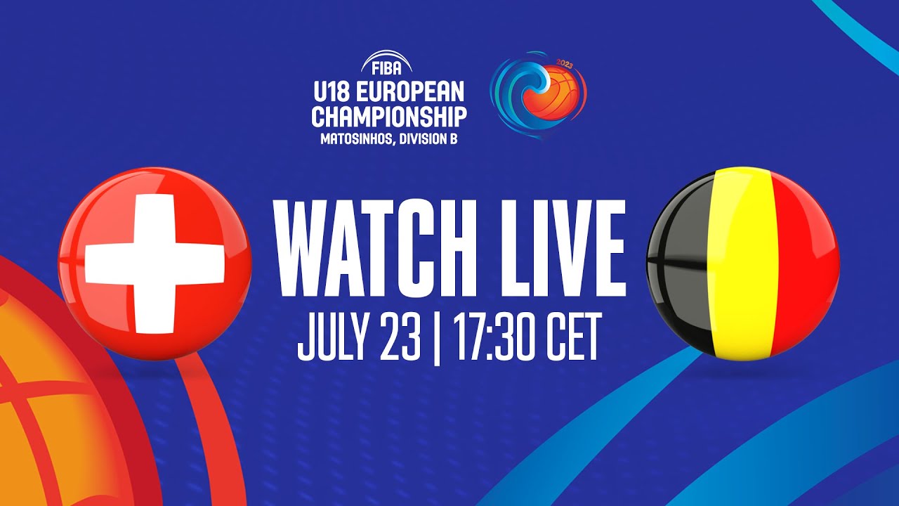 Switzerland v Belgium | Full Basketball Game | FIBA U18 European Championship 2023 - Division B