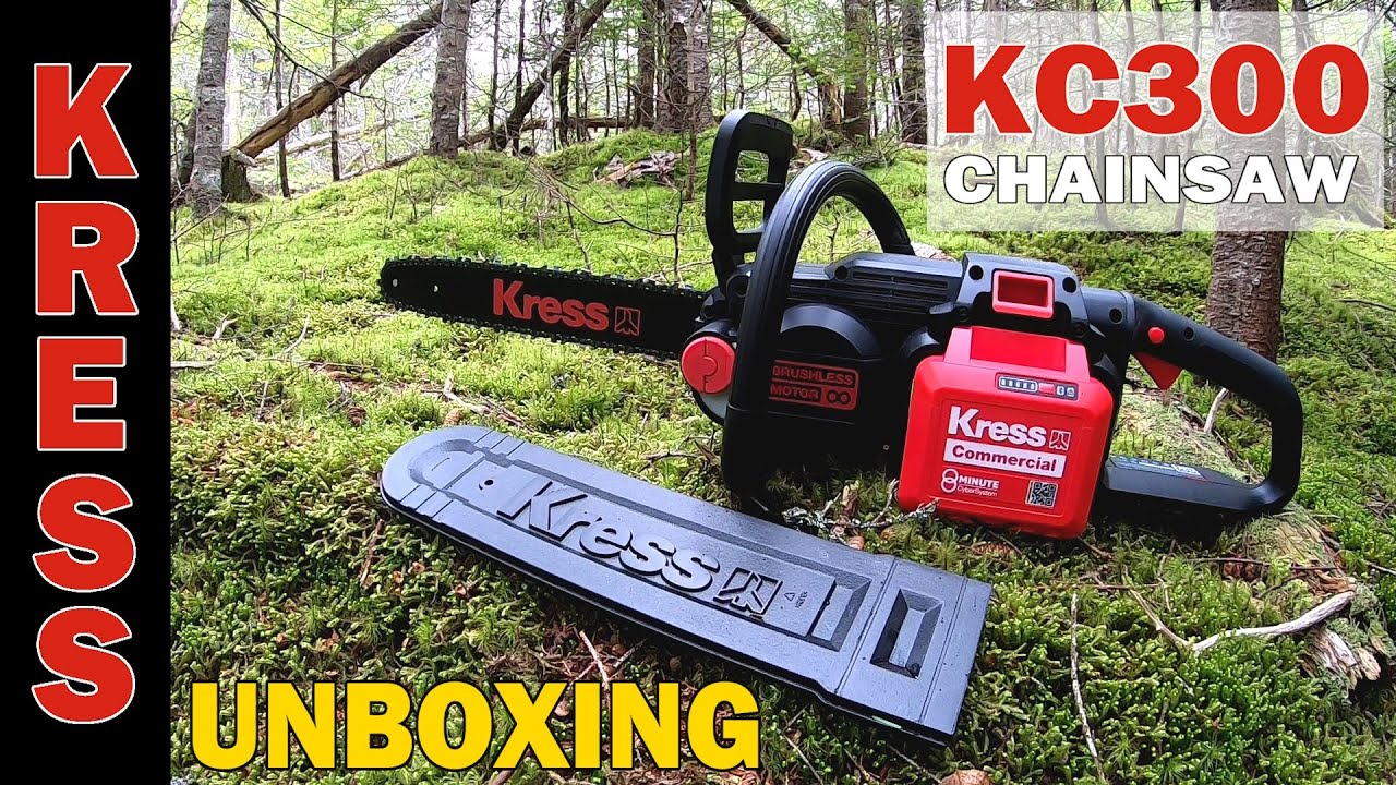 KC300 Kress Commercial 60v Chainsaw Unboxing