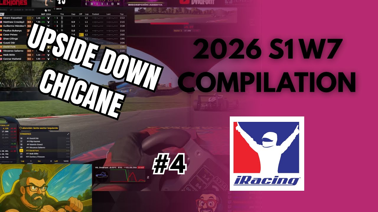 iRacing Season 1 Week 7 2026 #4 – Crash Compilation | Wrecks, Saves & Incidents