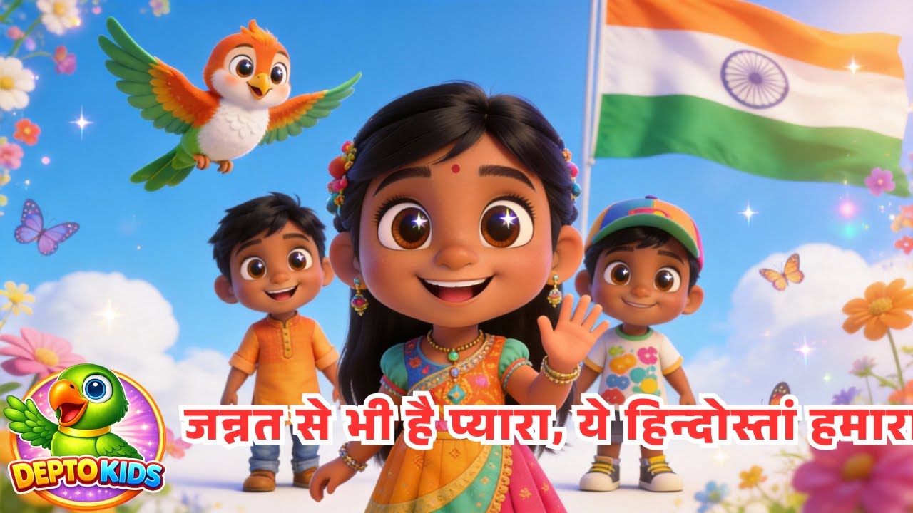 Jannat Se Bhi Pyara - New Hindi Patriotic Song | Deshbhakti Song for Kids | Depto Kids