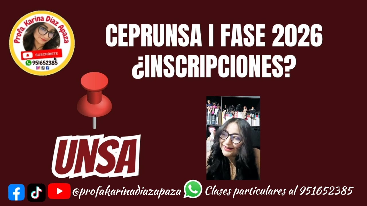 INSCRIPCIONES CEPRUNSA I FASE 2026 UNSA #arequipa #arequipaperu #unsa #admision #CEPRUNSA2026 #like