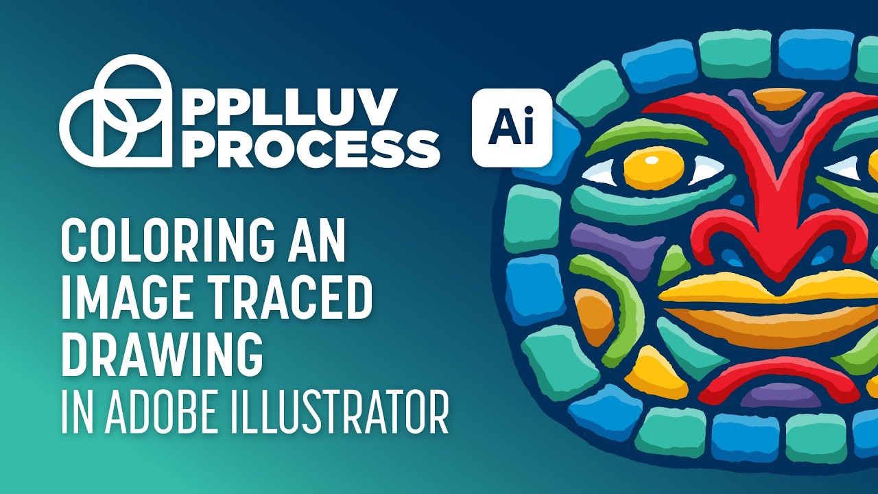 Coloring an Image Traced Drawing