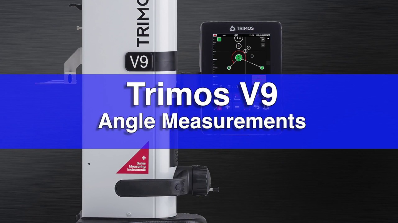 Fowler Trimos V9 Height Gage: Angle Measurements