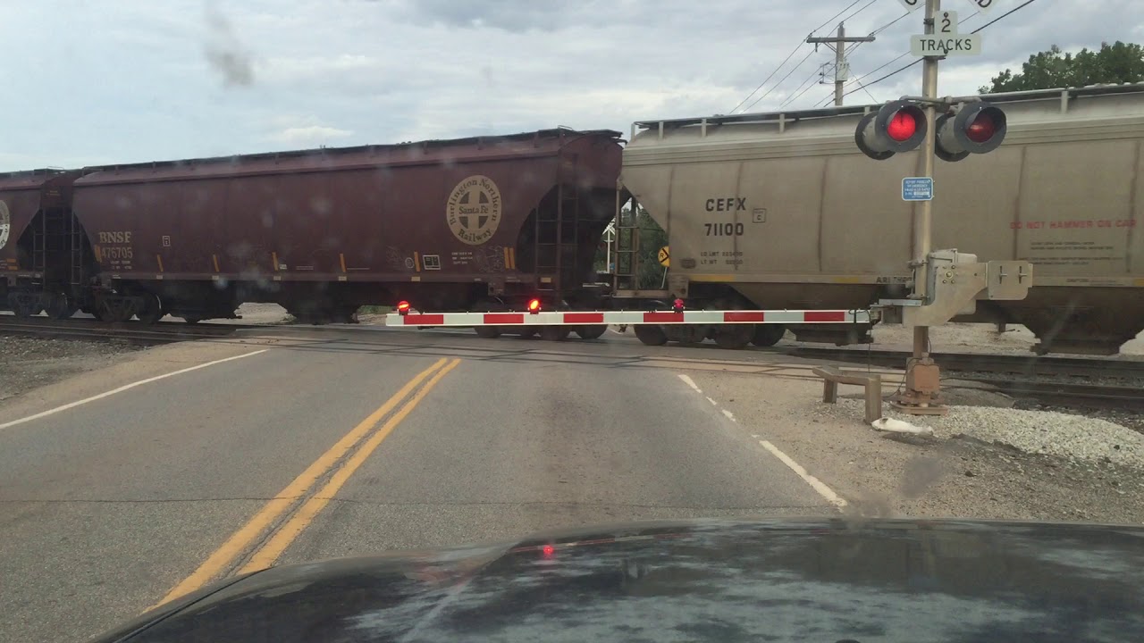 Train Crossing US HWY 64 in Perry, OK