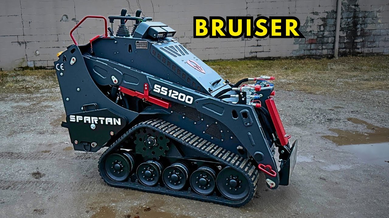 Этот мини-погрузчик не щадит никого | Vmeng Spartan SS1200