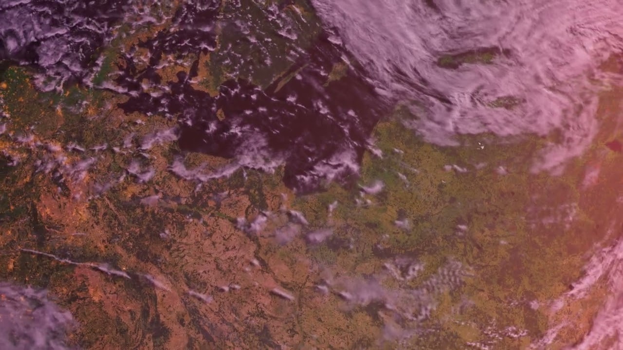 Baltic States & Eastern Europe from Space 4K | Sunrise Zoom Out | Free Stock Video