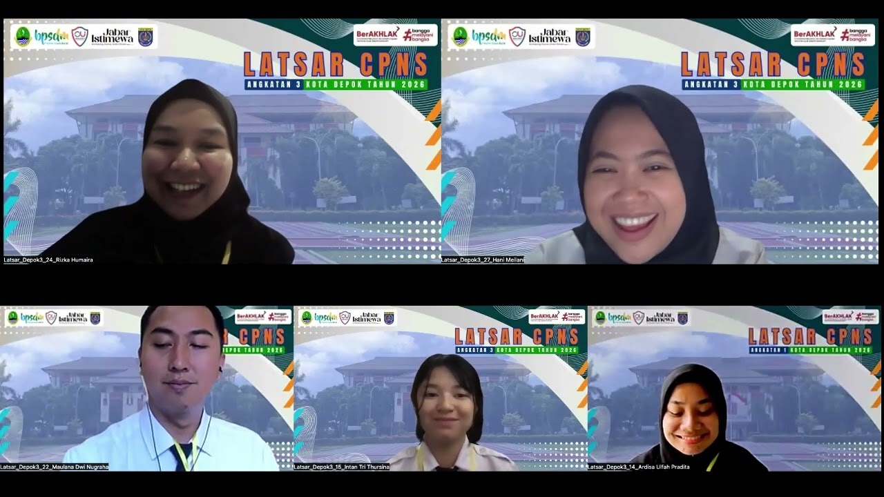 Reshaping Berakhlak Tugas Latsar CPNS Kota Depok Tahun 2026 Angkatan 3 Kelompok 2B