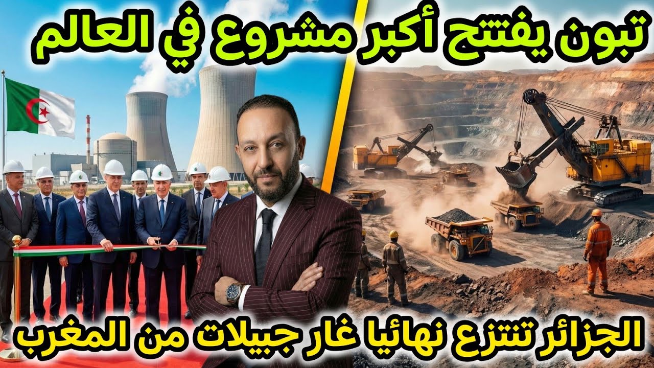 تبون يدشن أكبر مشروع في العالم و ينافس الولايات المتحدة ،و الجزائر تنتزع نهائيا غار جبيلات من المغرب