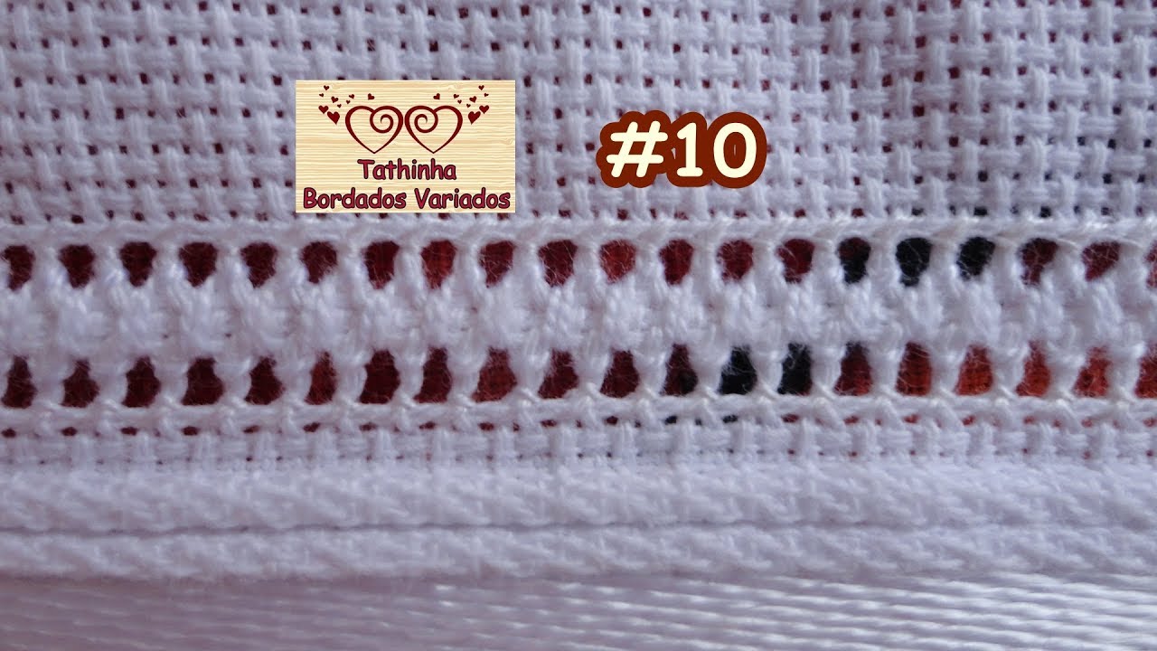 PONTO AJOUR E BAINHA ABERTA SIMPLES - Tathinha Bordados #10