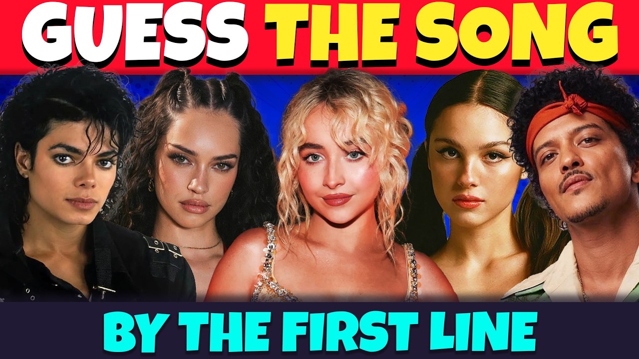 Guess the Song by the First Line Challenge 🎶 |  Music Quiz