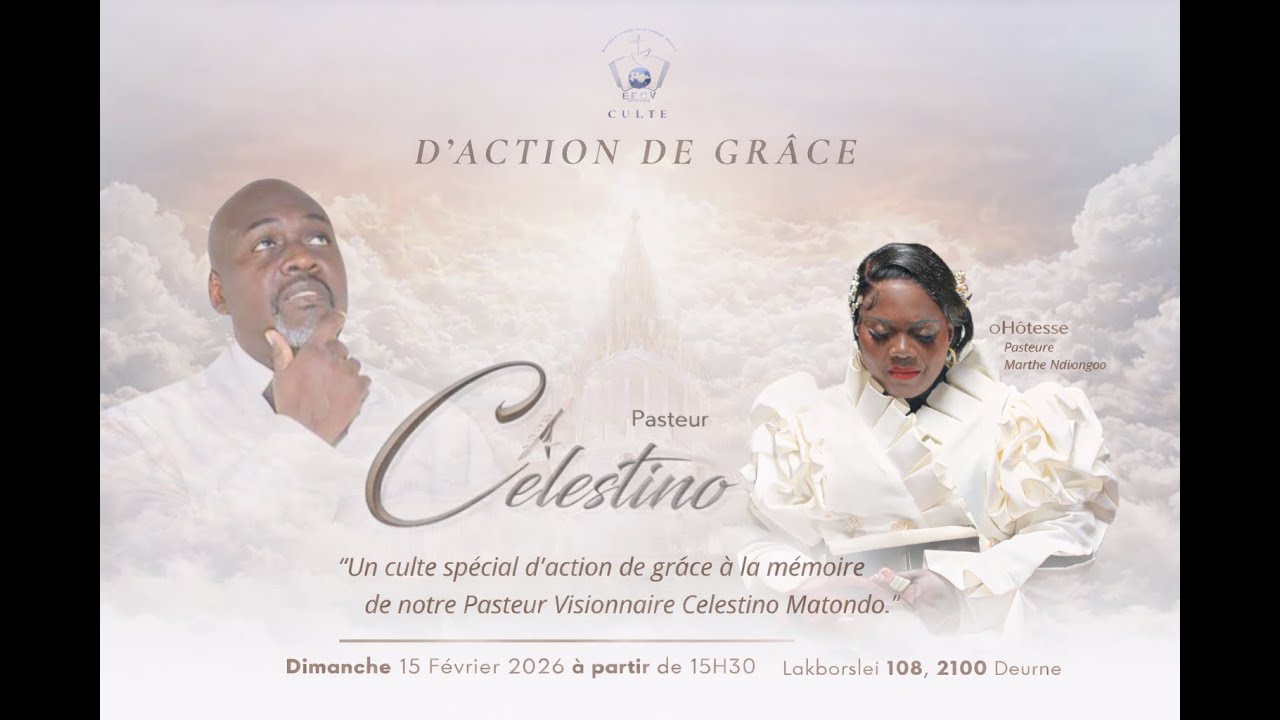 EECV | Culte Dominical | Culte d'action de grâce | Apôtre Heervé Belseli