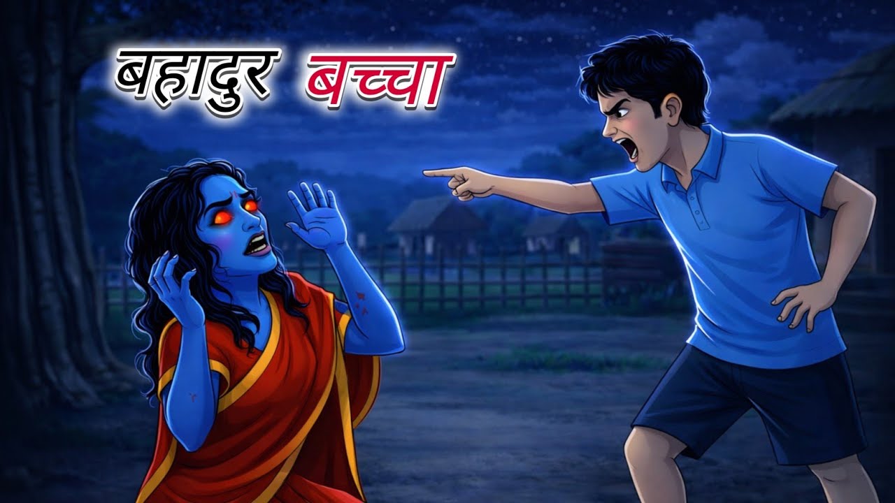 बहादुर बच्चा |Bahadur bachcha | Hindi kahaniya|cartoon story | horror story 