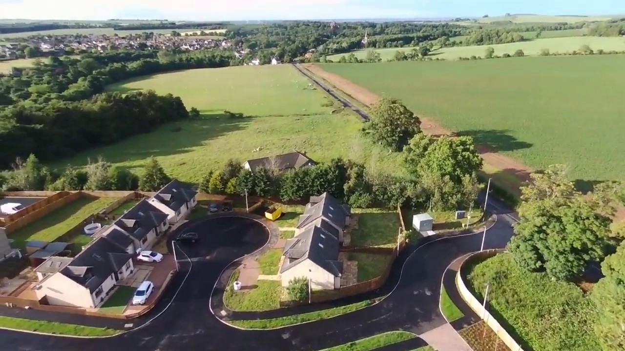 Ayton from the air 2 - cloudy day in June