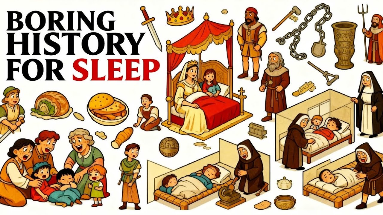 Medieval Beds and Sleeping Habits and more | Boring History For Sleep