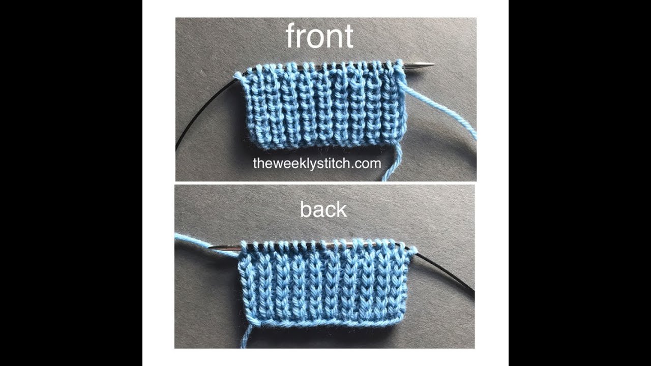 Half Brioche Stitch