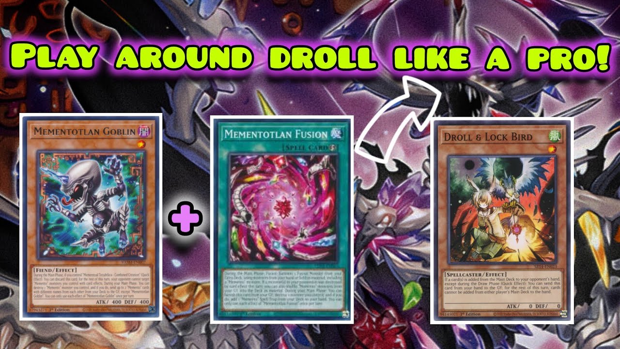 5+ interruptions!? How to play around droll and lock bird with memento | 2 card combo!