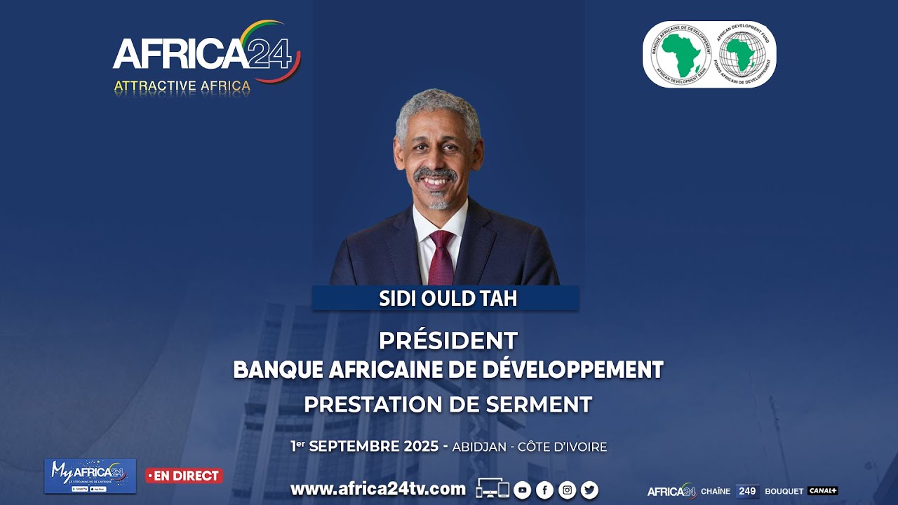 🔴En direct – Cérémonie de prestation de serment de Sidi Ould Tah, nouveau président de la BAD – #CIV