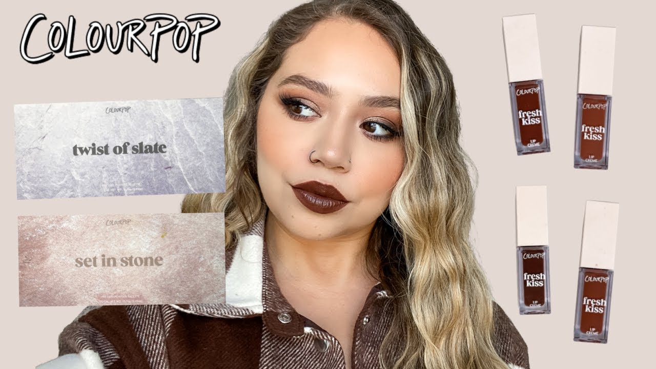 COLOURPOP HOLD THE STONE COLLECTION | SWATCHES, REVIEW + TUTORIAL | Makeupbytreenz