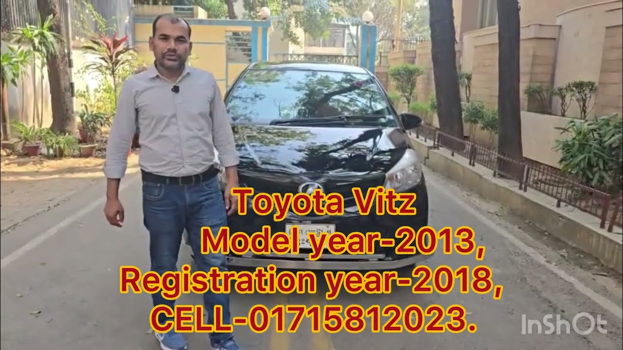 TOYOTA VITZ, Model year-2013, Registration year-2018, CELL NO-01715812023