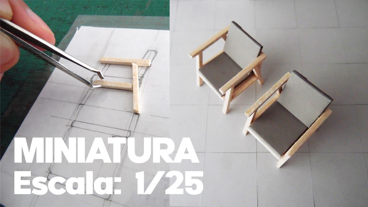 Cómo hacer una SILLA para Maqueta | Miniatura -  Escala 1/25