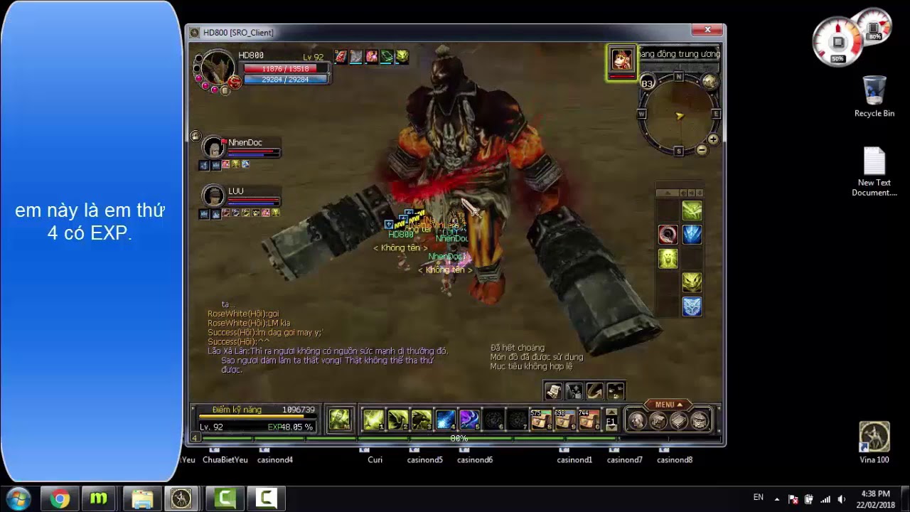 Cách Bug Q lvl 95 để lên lvl nhanh - Silkroad