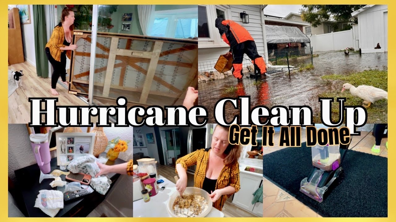 Unbelievable Hurricane Milton! Clean With Me ~ Get It All Done ~ Real Stay At Home Mom Life