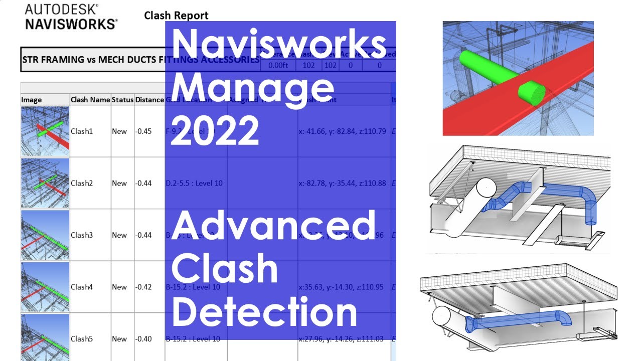 Navisworks Manage 2022 Advanced Clash Detection 4K