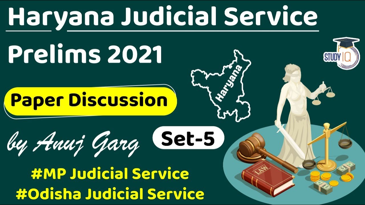 Haryana Judicial Service Prelims Exam - Analysis of Important MCQs - Set 5  for HPSC Judicial