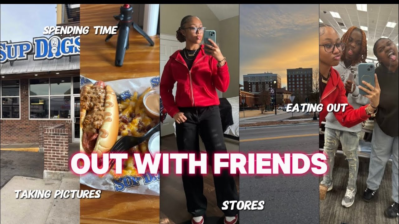 OUT WITH FRIENDS || spending time together, eating out, taking pictures, stores & more!