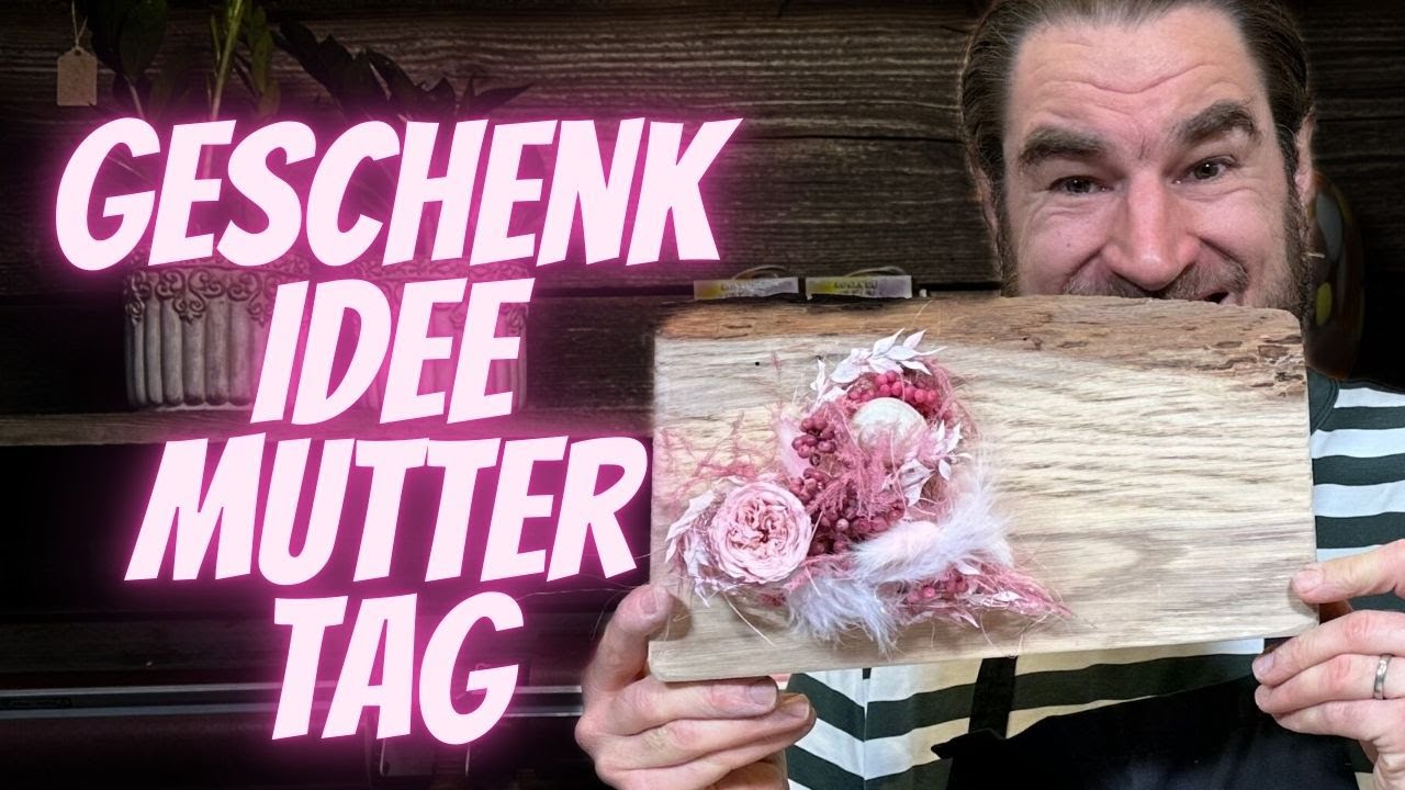 Geschenkidee Muttertag 2025: Ewige Blütenpracht auf Holz