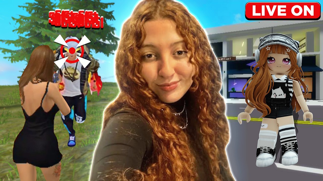 🔥 FREE FIRE + ROBLOX AO VIVO! Hoje é só caos 😂🎮