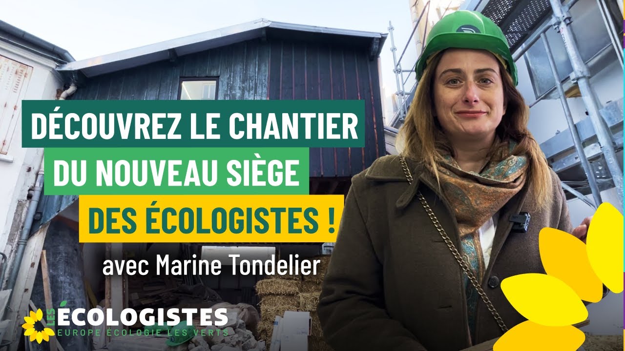Marine Tondelier fait visiter le futur siège des Ecologistes