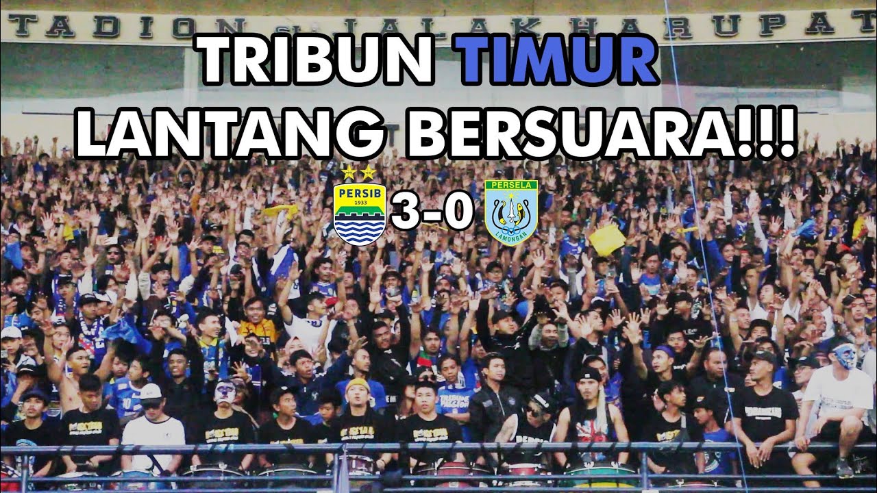 AKSI TRIBUN TIMUR BUAT SIJALAK BERGOYANG !!! PERSIB 3 VS 0 PERSELA