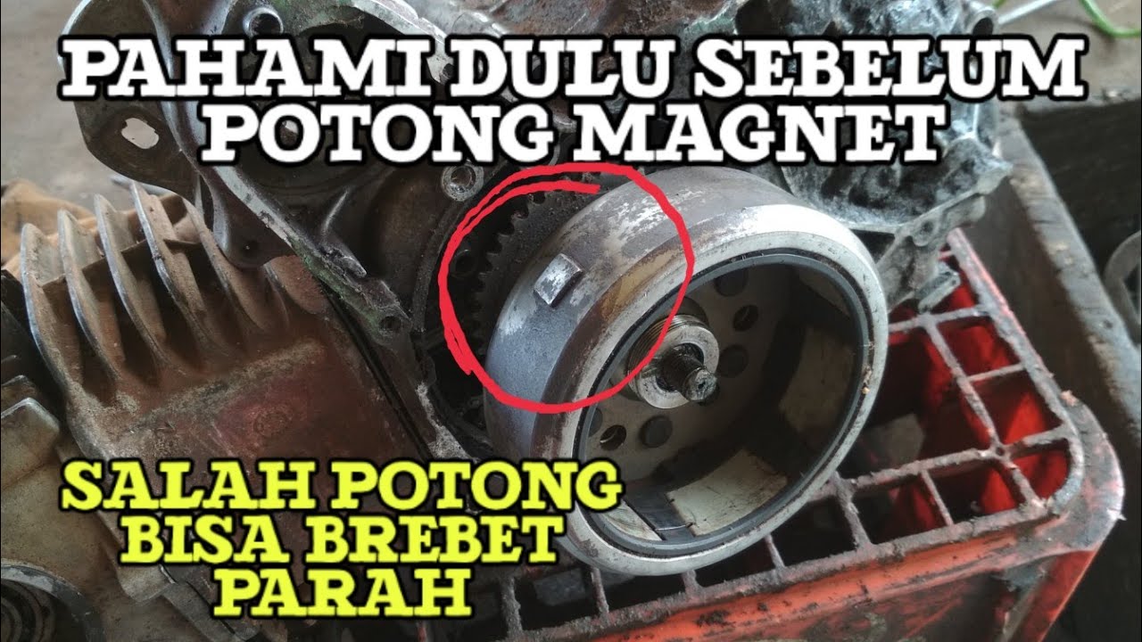 Penjelasan potong tonjolan magnet (arti tanda ||.F|.T| pada motor supra)