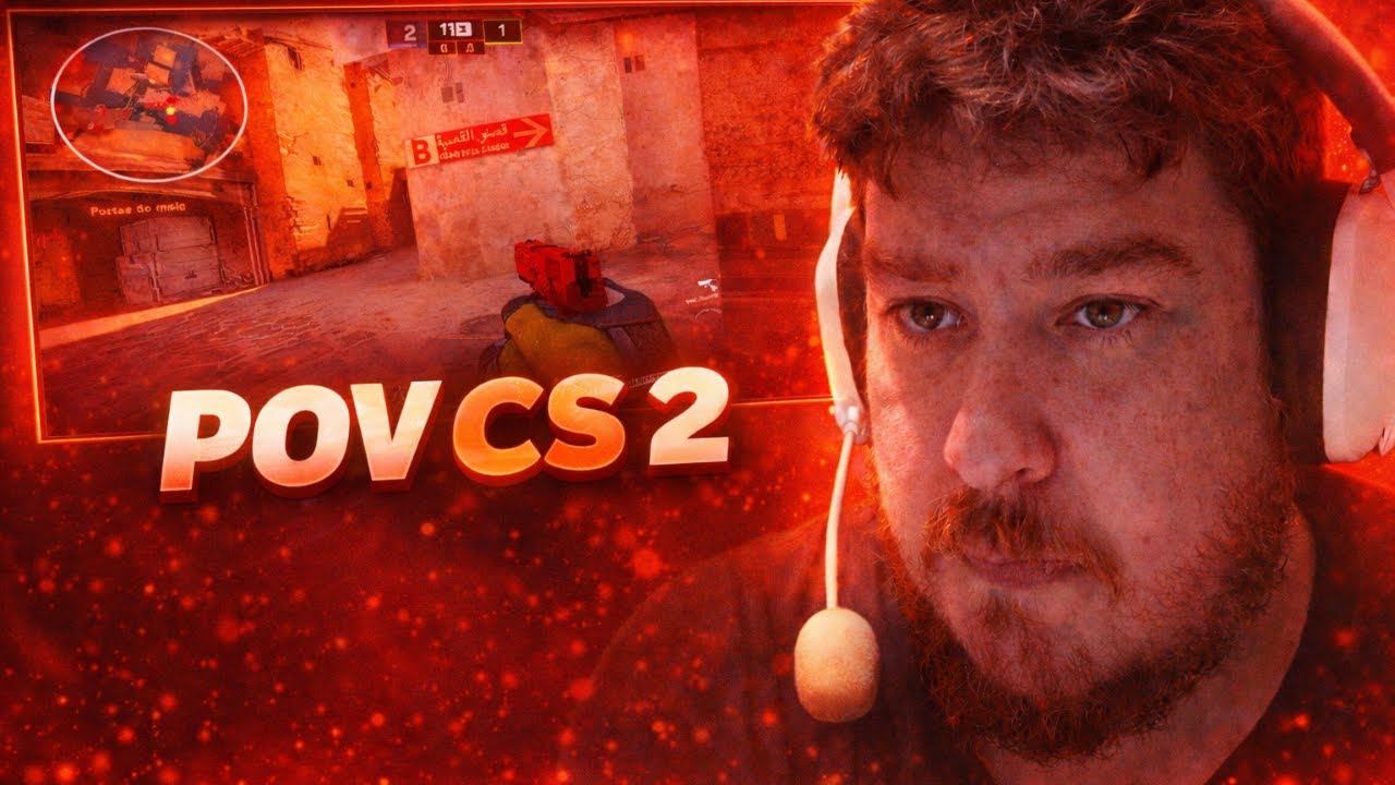 POV: CS2 LG 180hz - Partida f&aacute;cil na DUST2! C&acirc;mera Amadora