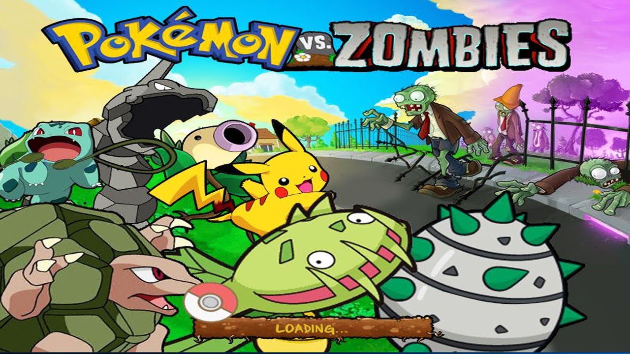 Pokemon VS Zombies Gameplay Plants vs Zombies