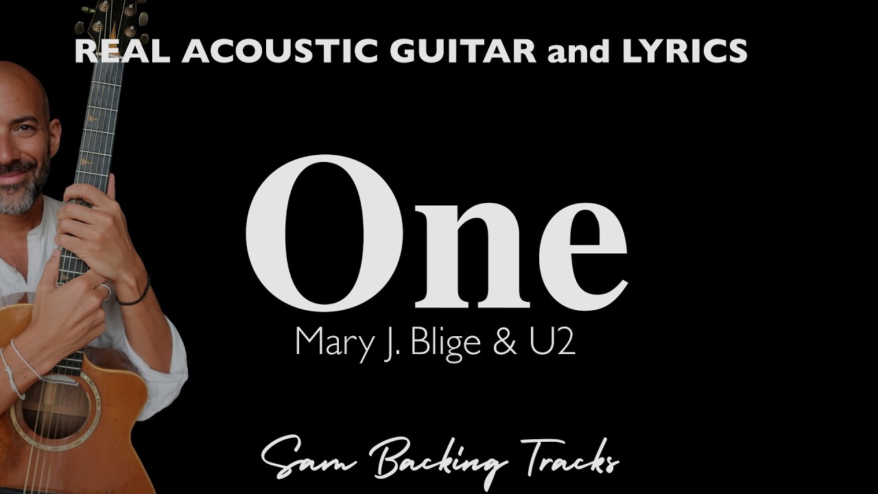 One - U2, Mary J  Blige (Acoustic Karaoke | Original Key)