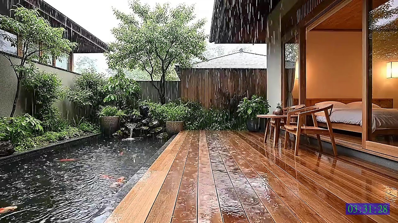 Relaxing Rain Forest Ambience and Piano Music for Sleeping Better at Night