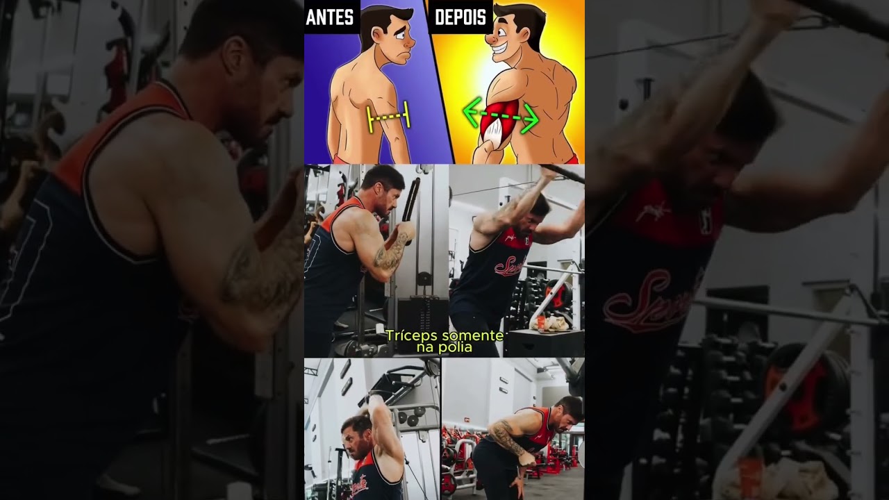 TREINO DE TR&Iacute;CEPS APENAS NA POLIA! #renatocariani #dicas #triceps #treino #academia #motivacao